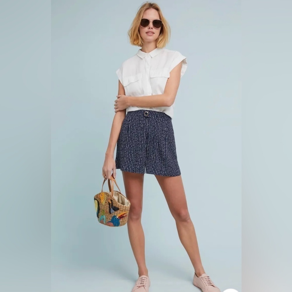 ANTHROPOLOGIE CLEARWATER PRINTED DOT size medium shorts